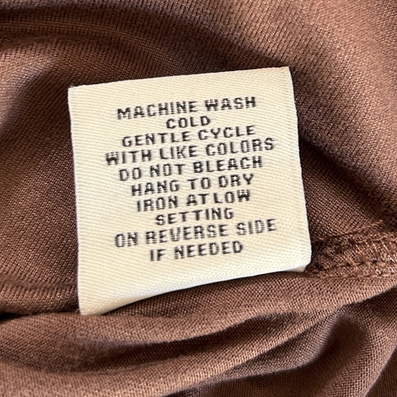 Brand New Fitted Stretchy Short Sleeve Brown Top - Picture 9 of 9